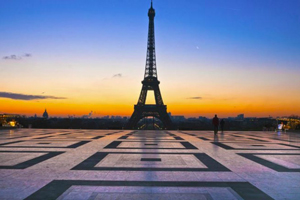 Eiffel Tower Night Panorama